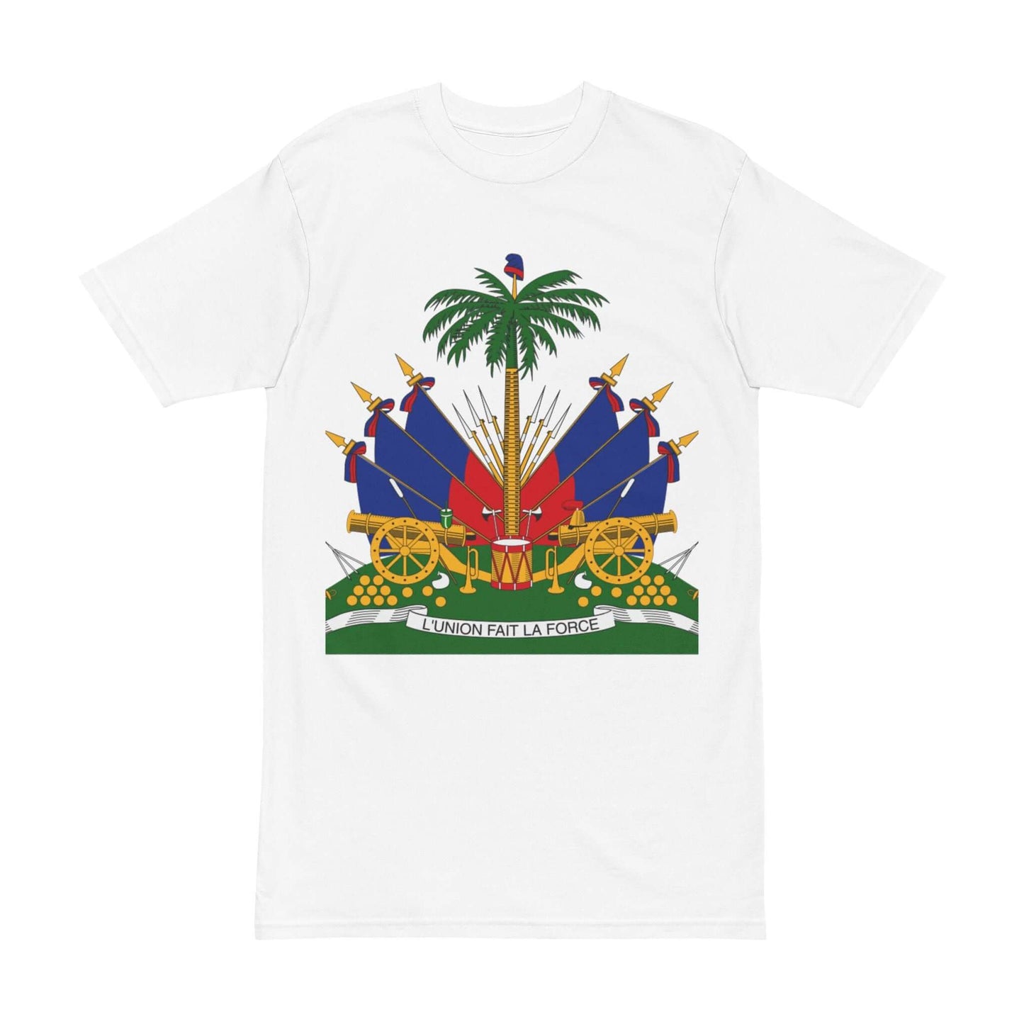 Haitian Flag Collection – Tumbler, T-Shirt & Phone Case with Coat of Arms