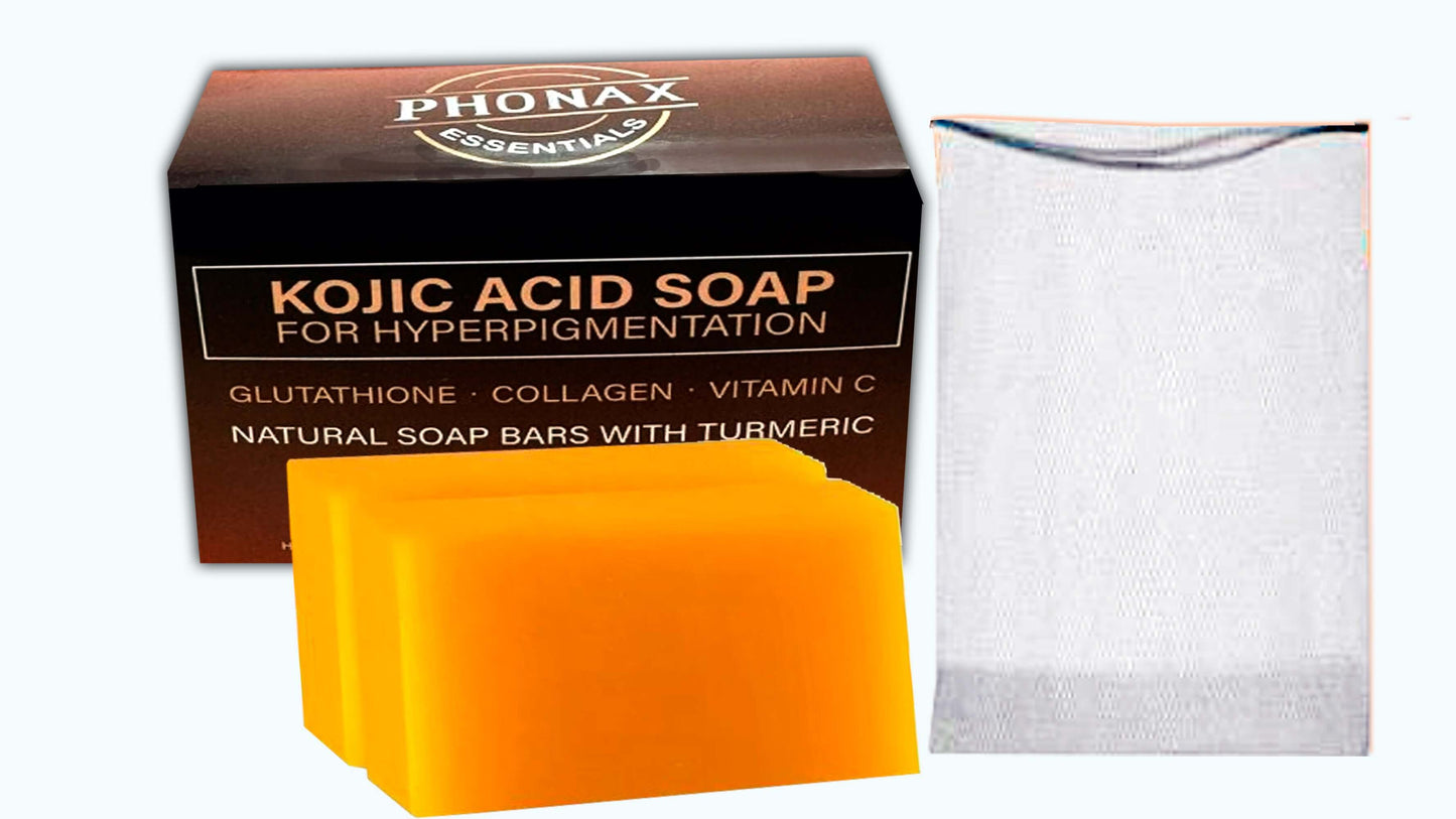 KOJIC ACID SOAP – Brightening Bar for Dark Spots. (Pack of 2)